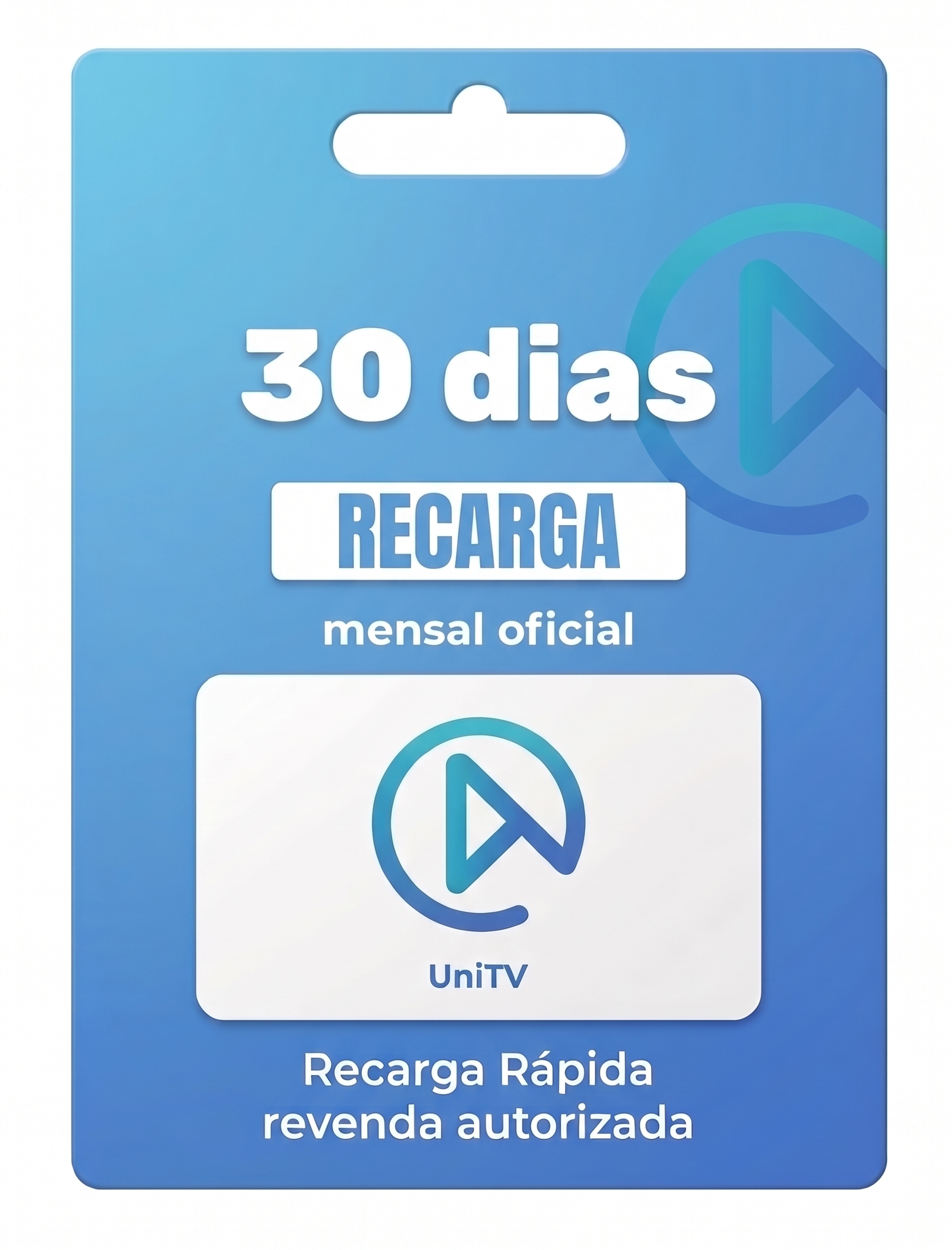Gift Card 30 Dias — Código Digital Mensal Entrega Automática